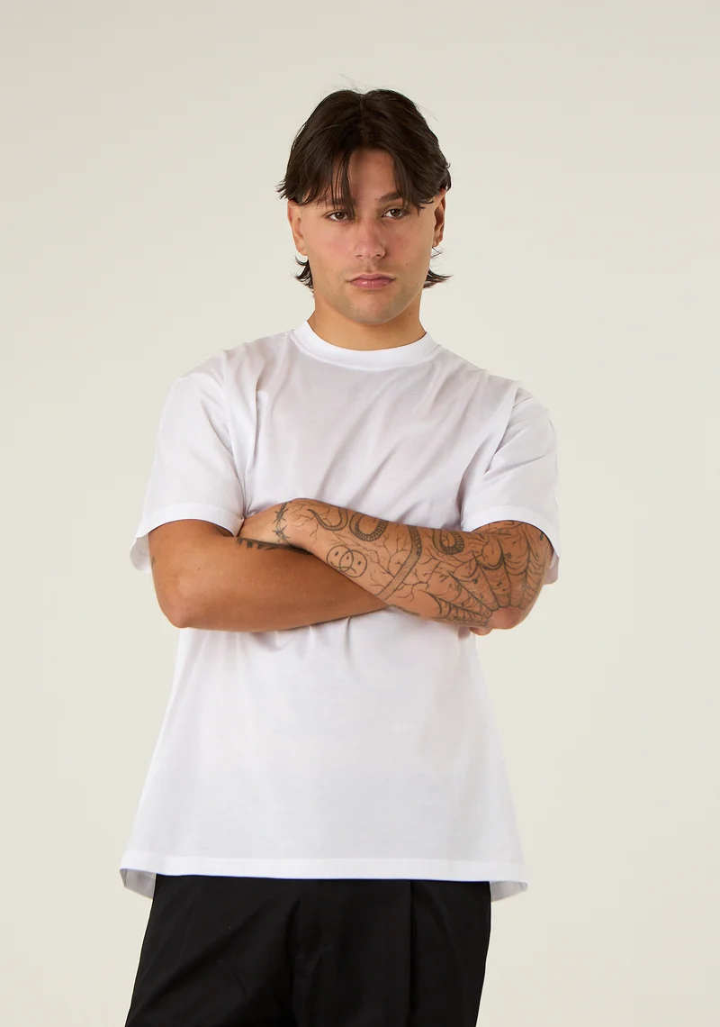 T-shirt basic in filo di scozia