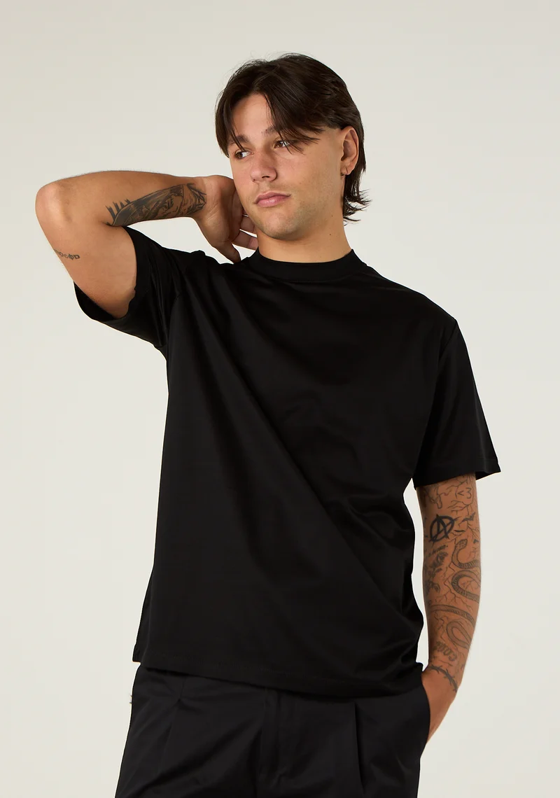 T-shirt basic in filo di scozia