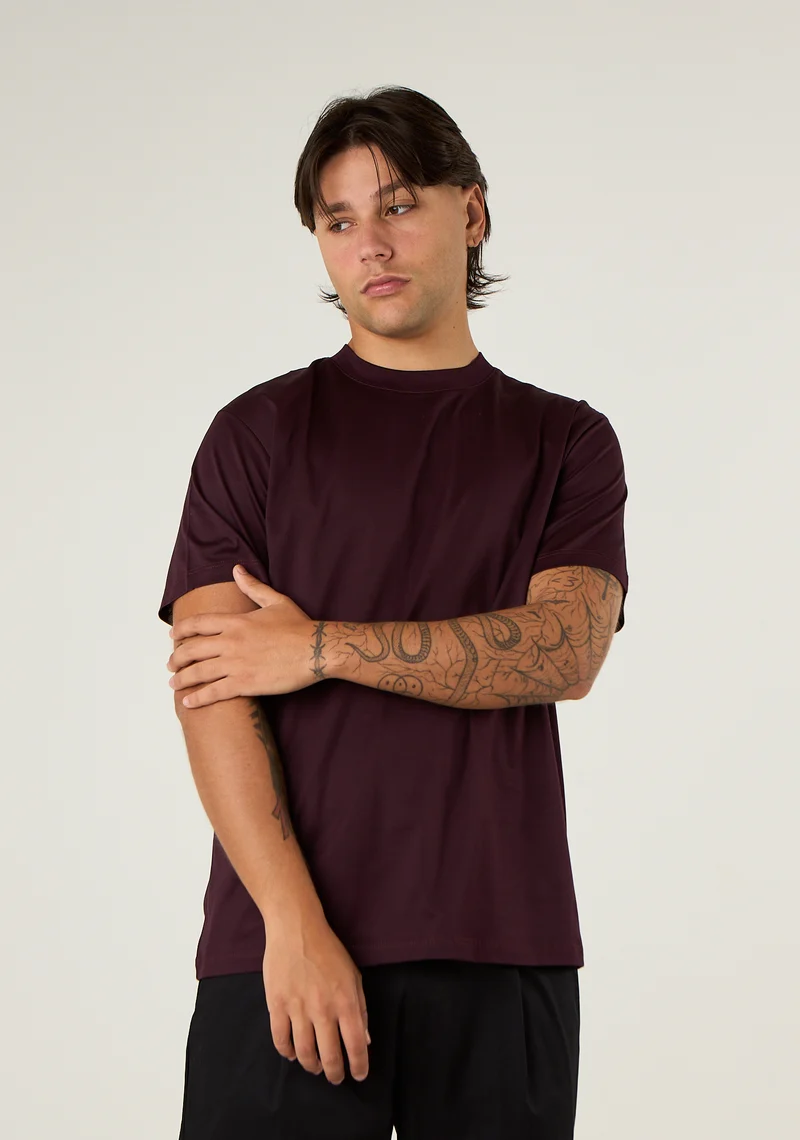 T-shirt basic in filo di scozia