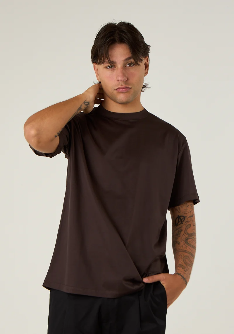 T-shirt basic in filo di scozia
