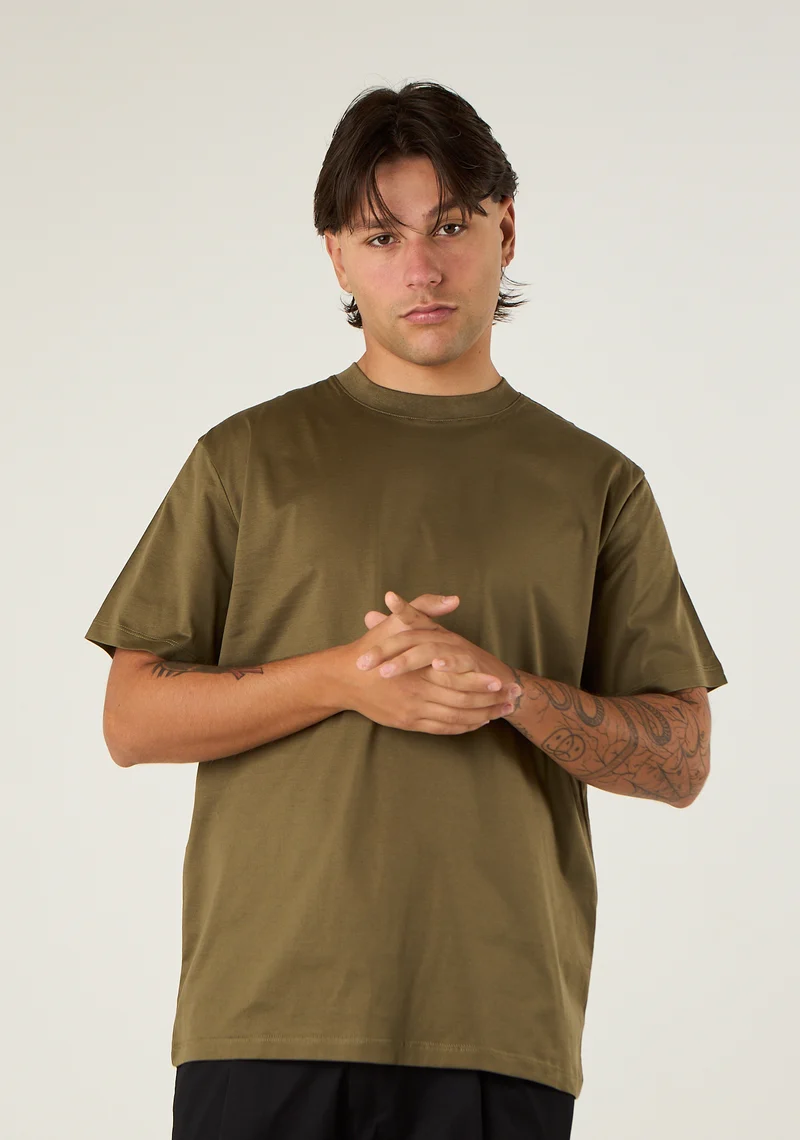 T-shirt basic in filo di scozia