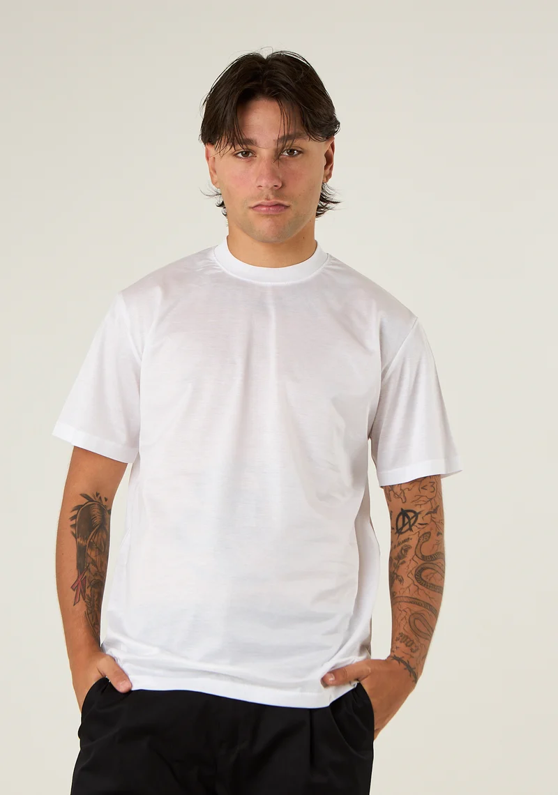 T-shirt basic in filo di scozia