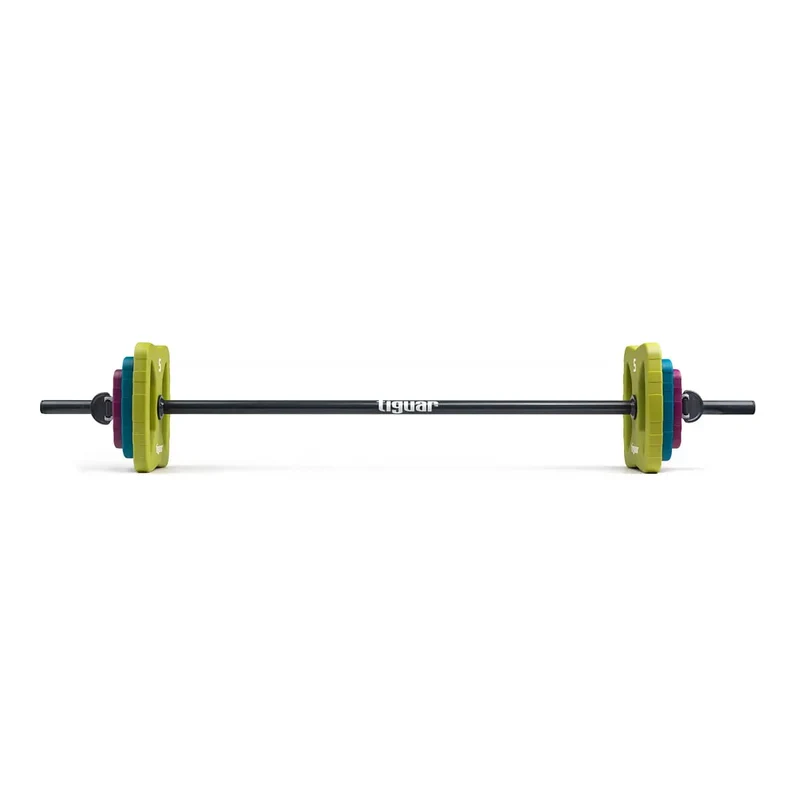 tiguar Butterfly Fitness-Langhantel-Set PU