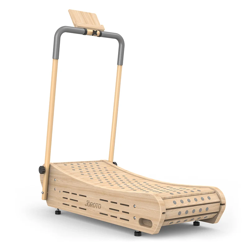 JOROTO F50 Manuelles Curved-Walking-Pad aus Naturholz