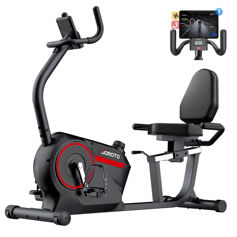 JOROTO JH30PRO Smart Liege-Heimtrainer Hintergrundbeleuchtetes LCD 16-stufiger Magnetwiderstand