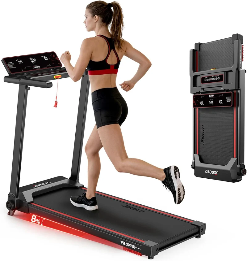 JOROTO F20PRO Klapp-Laufband – 2,5-PS-Leisemotor mit 8 % Steigung, 1–12 km/h & LED-Display