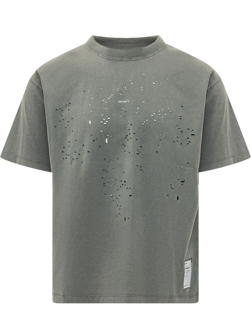 T-shirt Mothtech con Dettagli Traforati