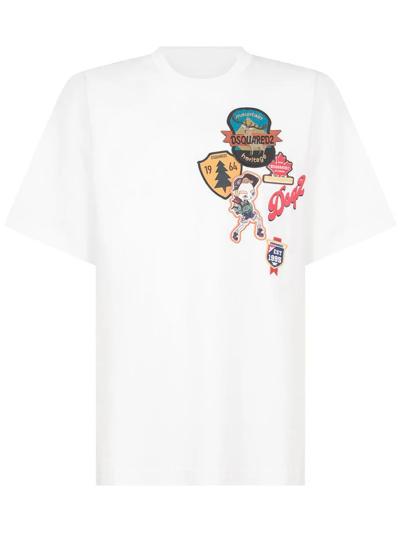 T-shirt con Applicazioni Grafiche