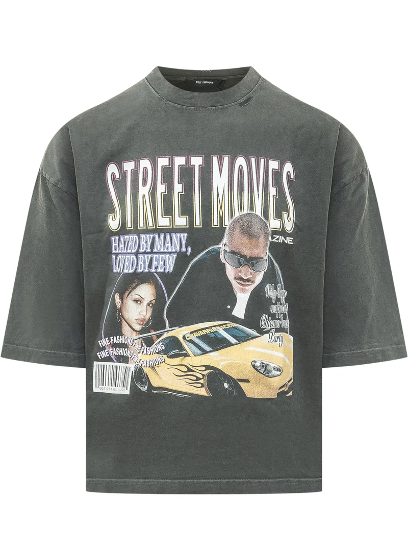 T-shirt Street Moves con Stampa Fotografica
