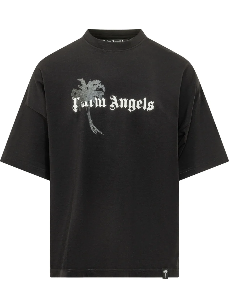 T-shirt Palm Drift con Maxi Grafica