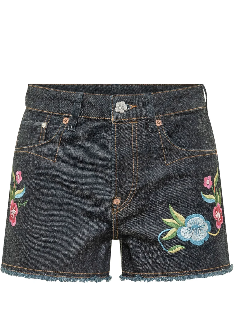 Shorts Wildflower con Ricami Floreali