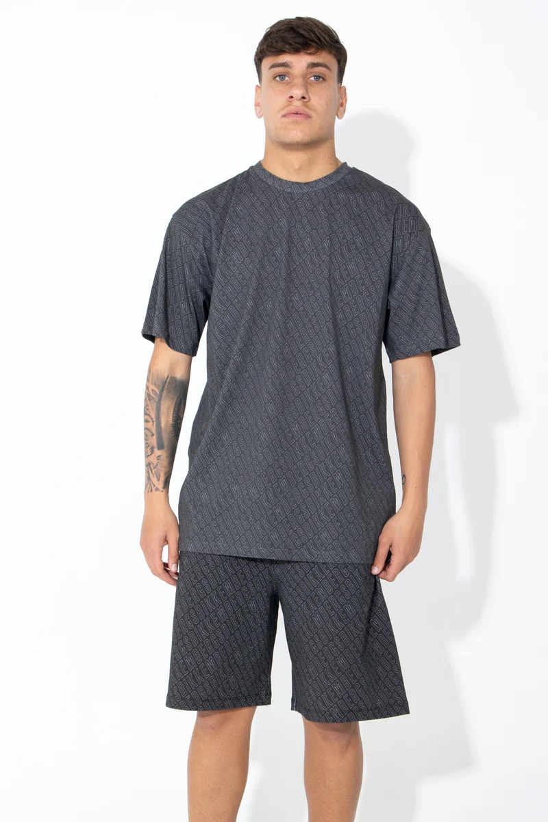 T-shirt con stampa allover