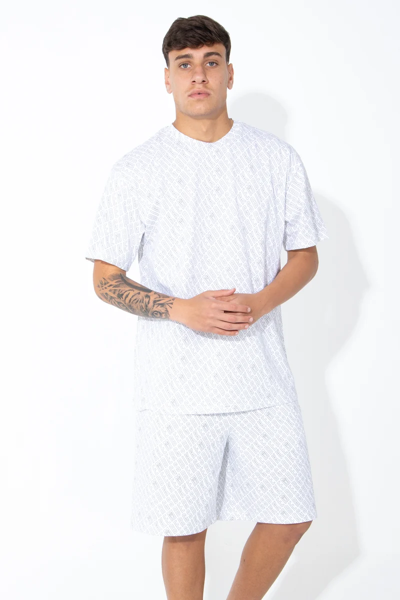 T-shirt con stampa allover