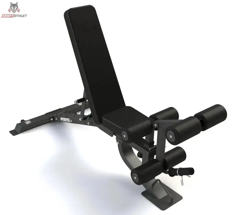 MyBench - Verstellbare Bank FID mit Bizeps und Bein Trainer Force USA