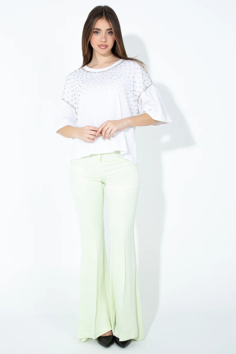 T-shirt over con dettagli