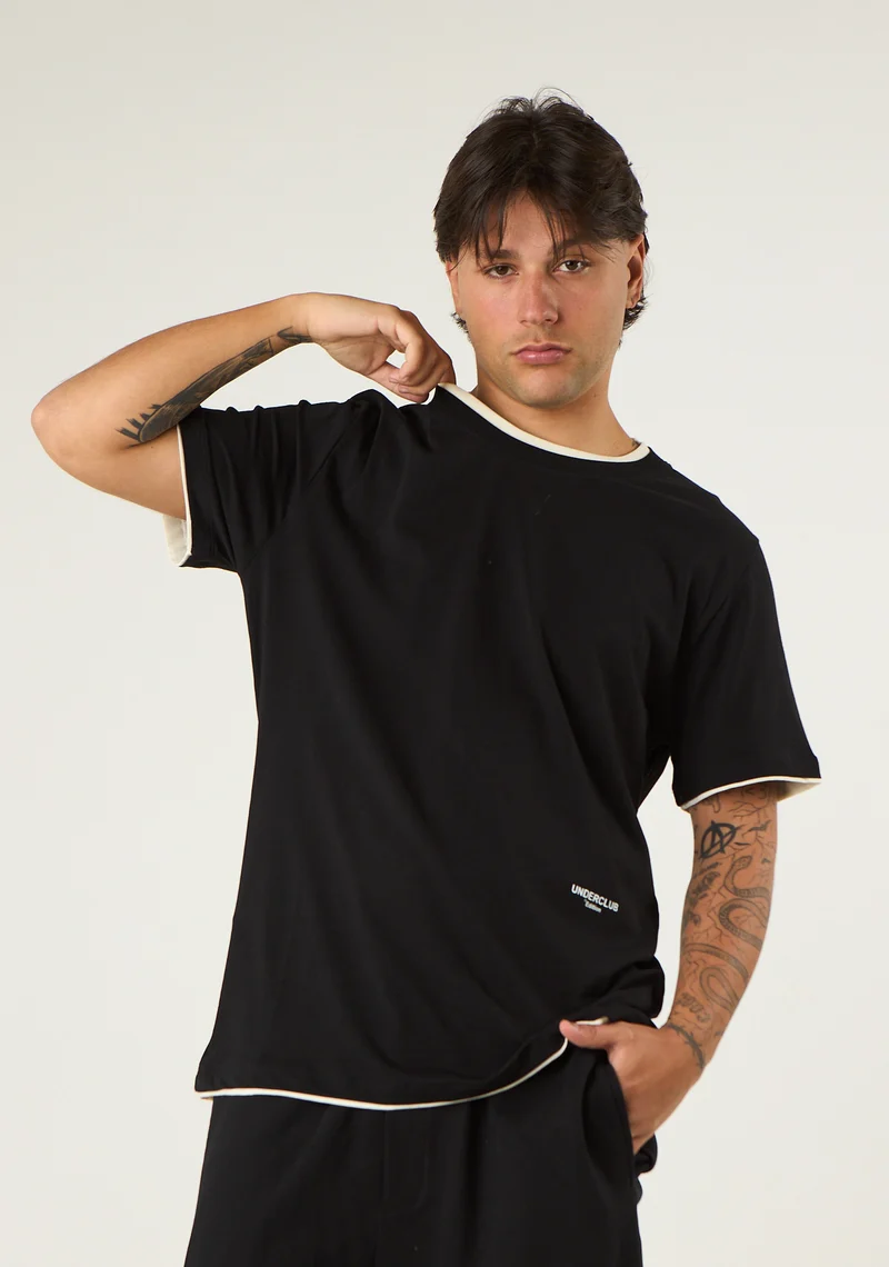 T-shirt in look doppiato