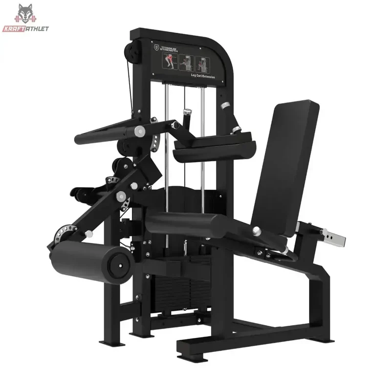 Selektive Beinstreckung und Oberschenkelstrecker im Sitzen Premium V2 Titanium Strength Elite Series