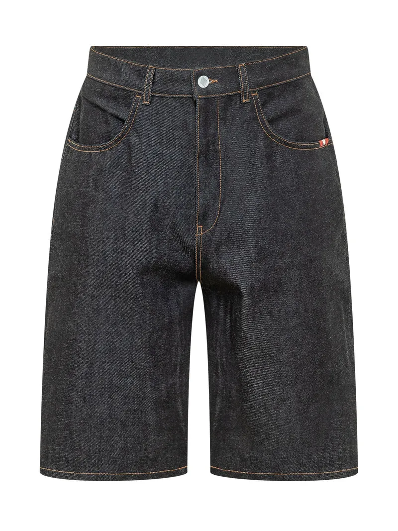 Bermuda Tommy in Denim con Cinque Tasche