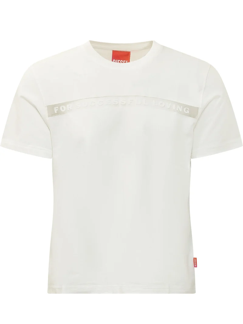T-shirt con Motivo Astratto