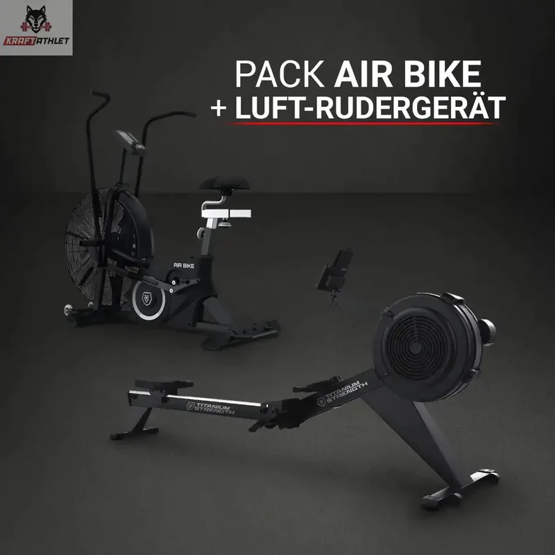 PACK AIR BIKE + LUFT-RUDERGERÄT Titanium Strength