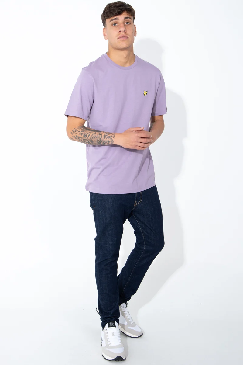 T-shirt con logo giallo