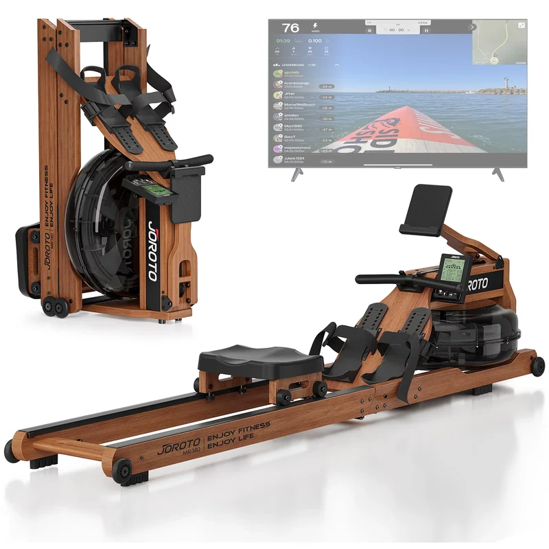 JOROTO MR380 Water Rower – vergrößerter 28L-Tank & FSC-zertifiziertes Hartholz