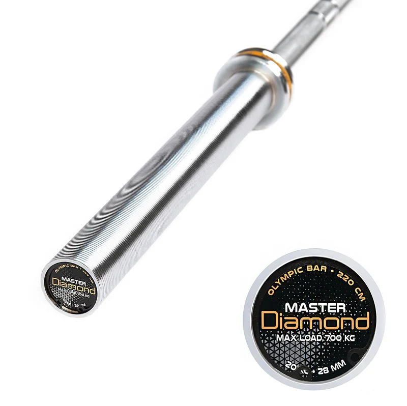 Bilanciere Olimpico Master 220 cm - Carico max 700 Kg - 50 mm Diamond