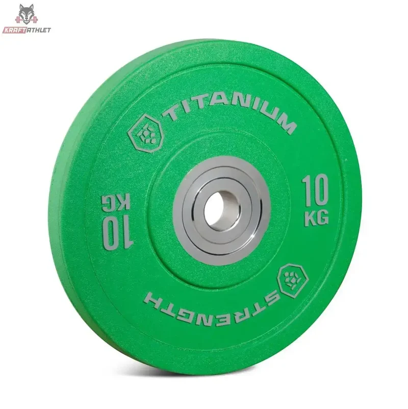 HD Olympische Bumper Plate Pro 10 KG Titanium Strength
