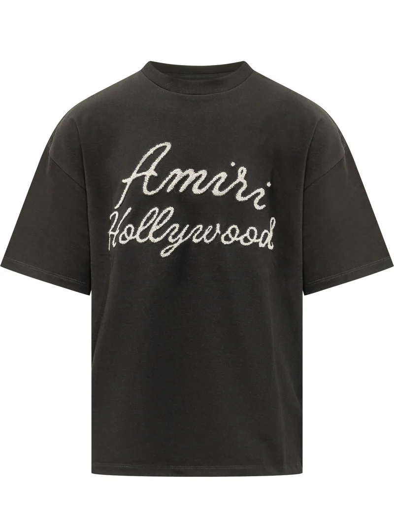 T-shirt Hollywood con Lettering Frontale