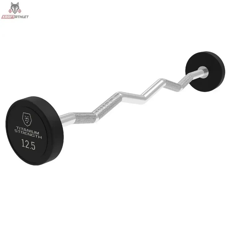 Fixed EZ Curl Barbell Titanium Strength