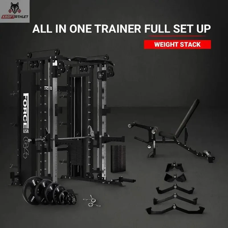 ALL IN ONE TRAINER FULL SET UP (Stapelgewichte) Titanium Strength