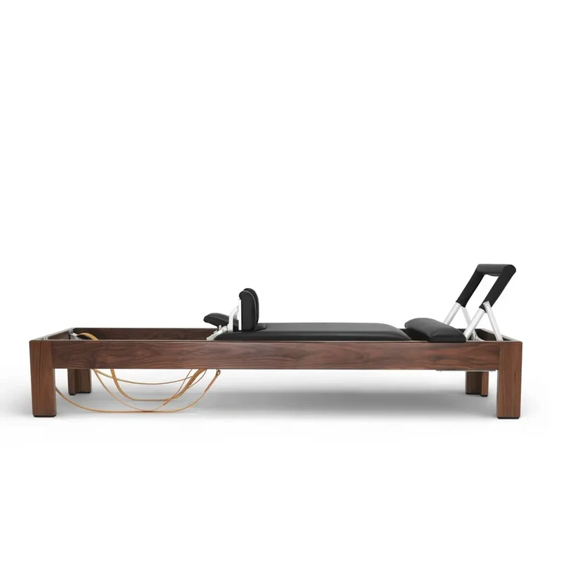 Elina Pilates Classic Reformer Dunkelholz – Nussbaum, Altrosa