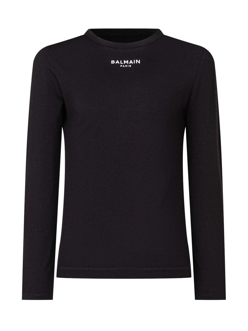 T-shirt a Maniche Lunghe con Logo