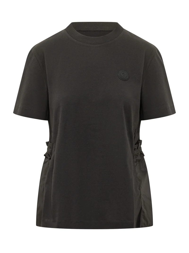T-shirt con Dettagli Arricciati