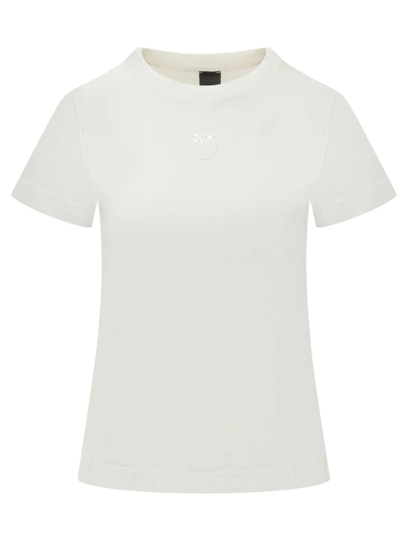 T-shirt con Logo Ricamato