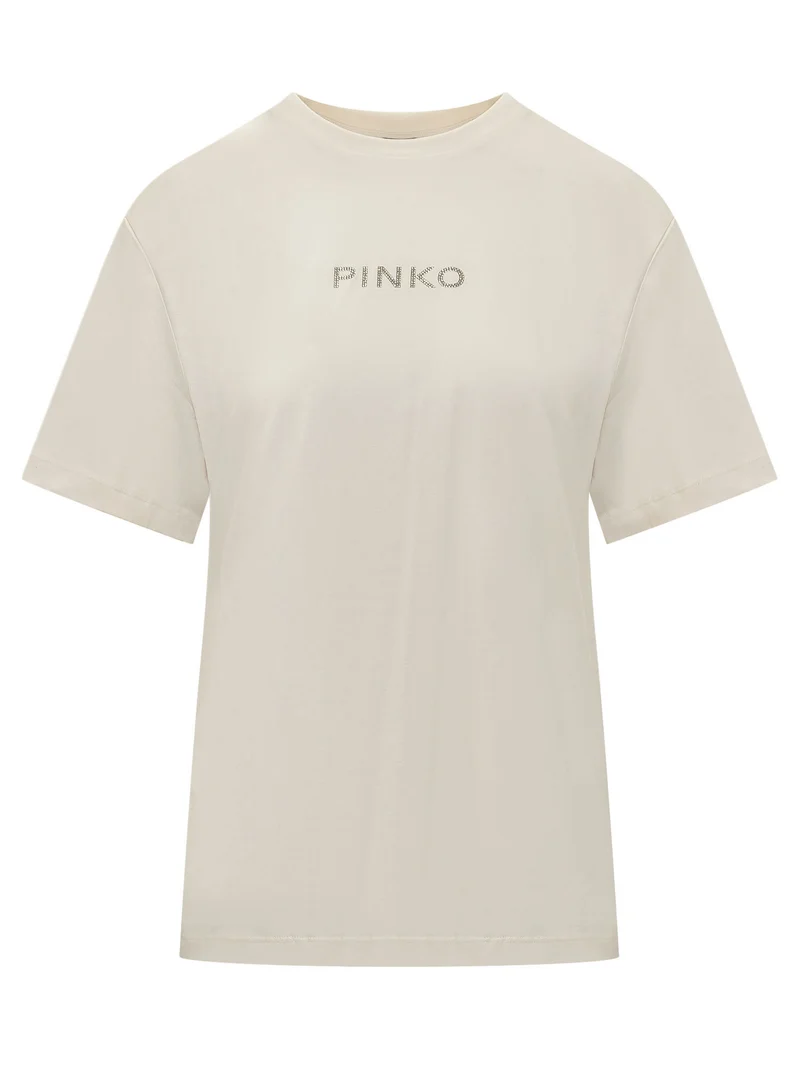 T-shirt con Dettaglio Strass