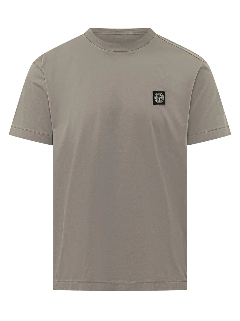 T-shirt Girocollo con Patch