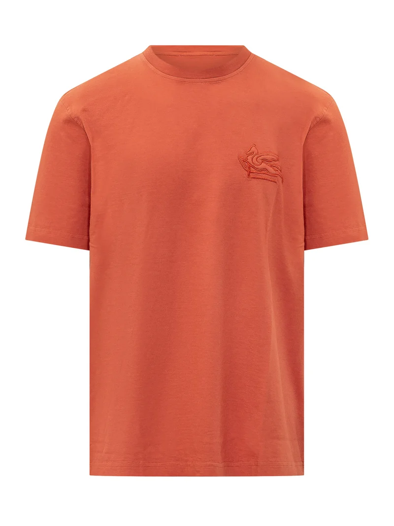 T-shirt Roma con Logo Ricamato