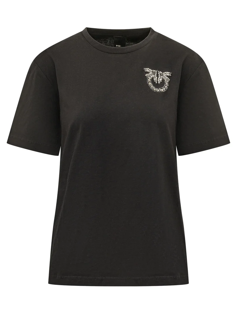 T-shirt con Stampa Fiocco