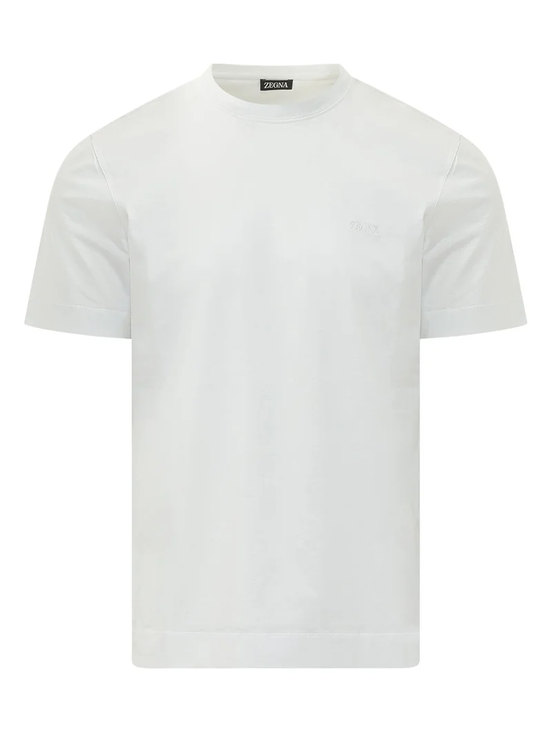 T-shirt con Ricamo sul Petto