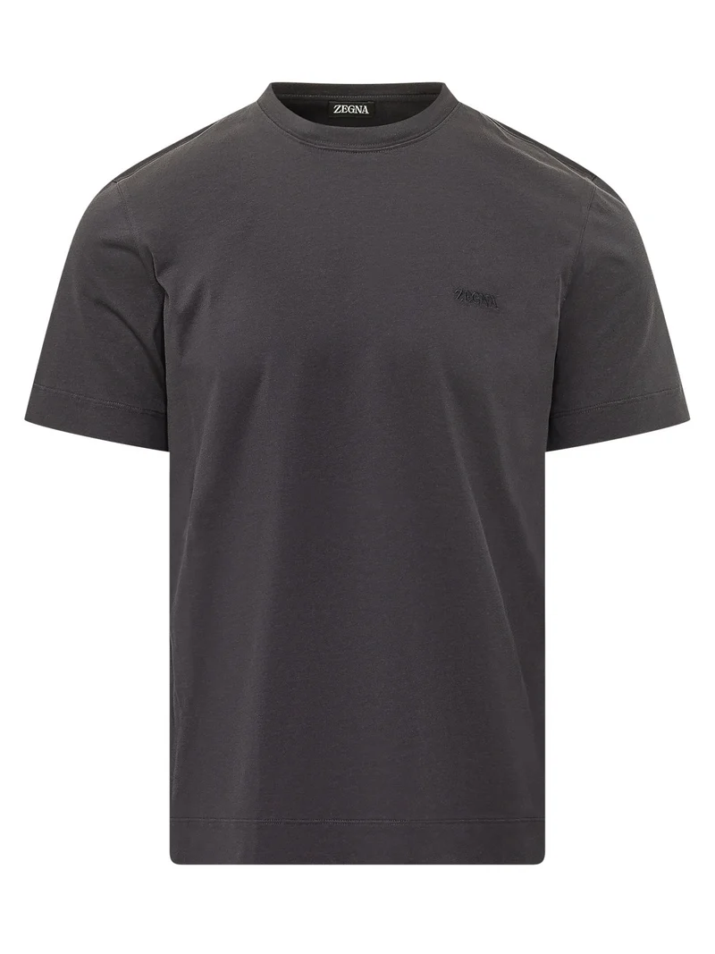 T-shirt con Logo Ricamato