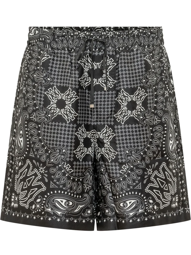 Shorts Check a Stampa Bandana