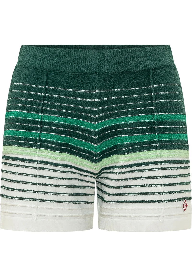 Shorts a Righe con Vita Elasticizzata