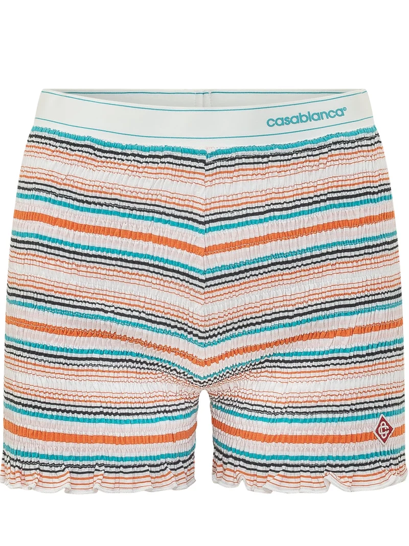 Shorts Arricciati a Righe