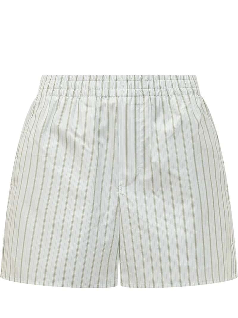 Shorts con Vita Elasticizzata a Righe