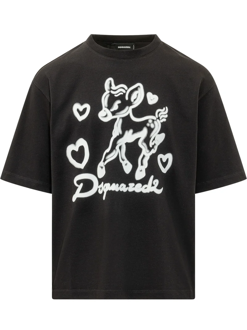 T-shirt Loose Fit con Grafica
