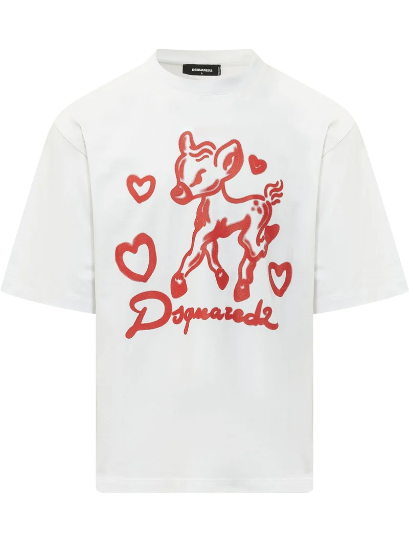 T-shirt Loose Fit con Grafica