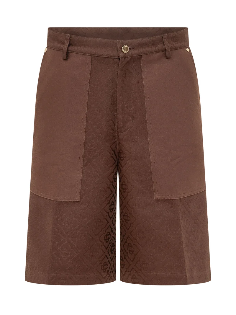 Shorts Cargo con Tasche Applicate