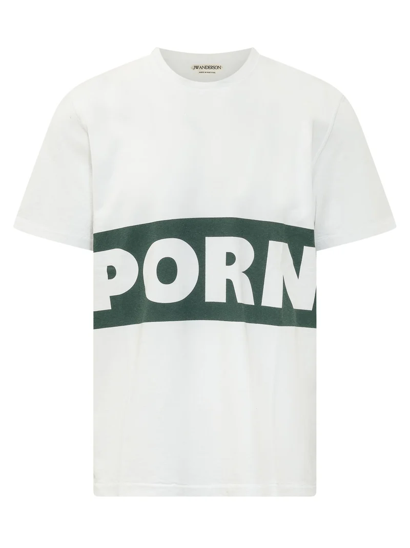 T-shirt con Maxi Lettering