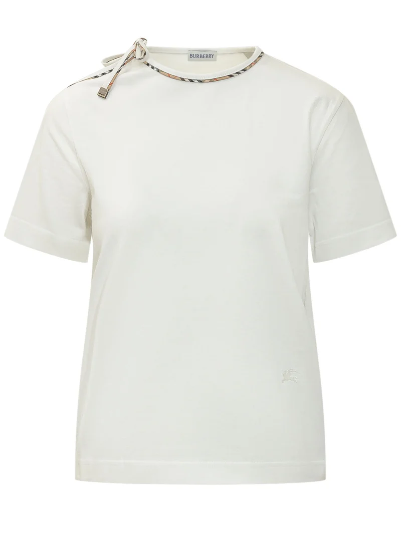 Frankie Bow T-shirt con Laccetti